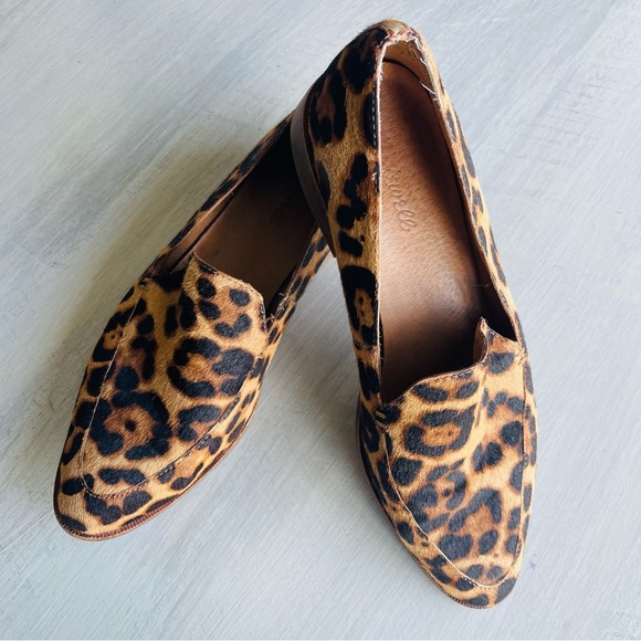 Madewell Shoes The Frances Loafer in Leopard Calf Hair 8.5 Hair On Hide EUC - Picture 4 of 10